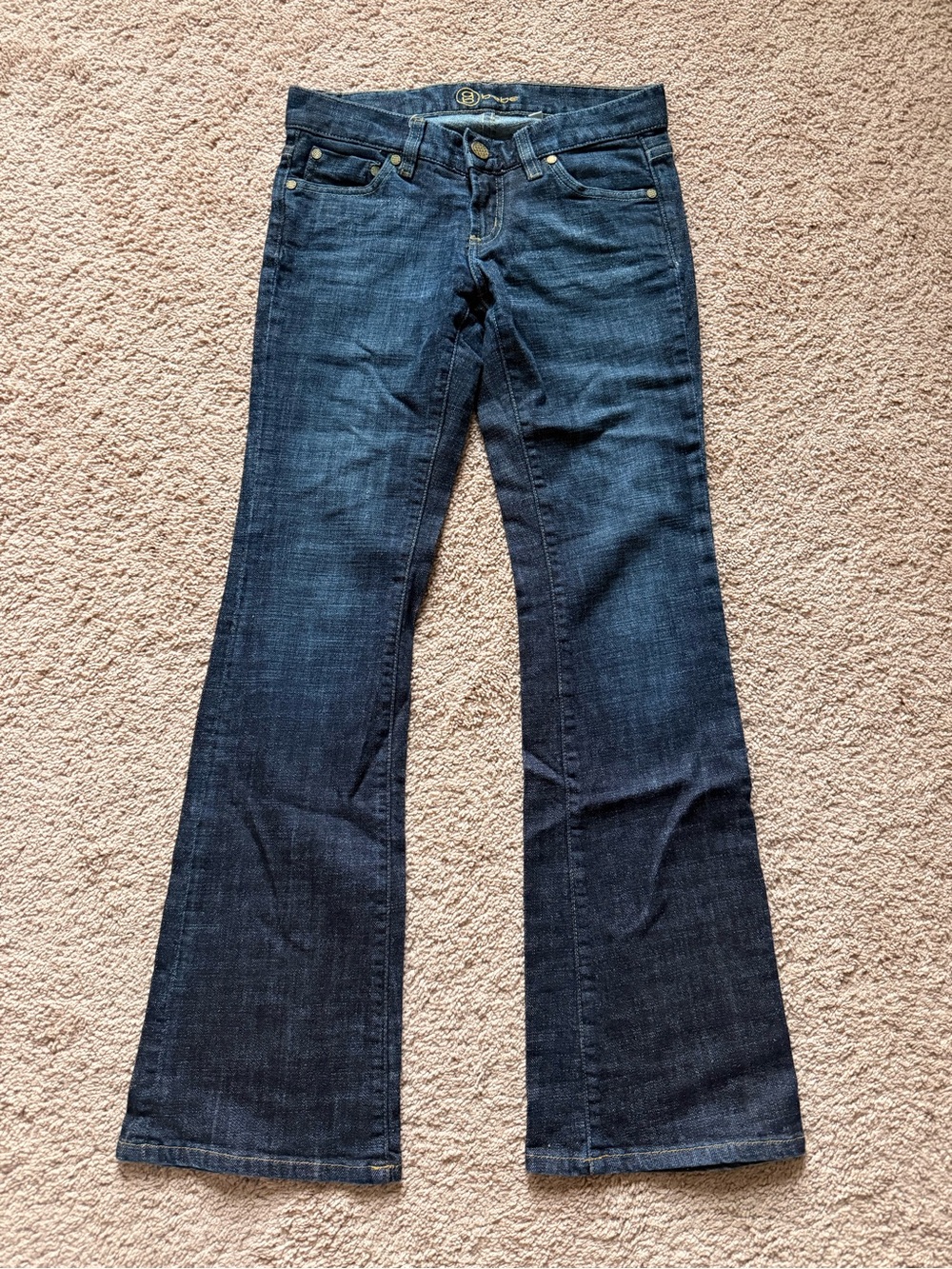bebe Dark Indigo Flare Jeans